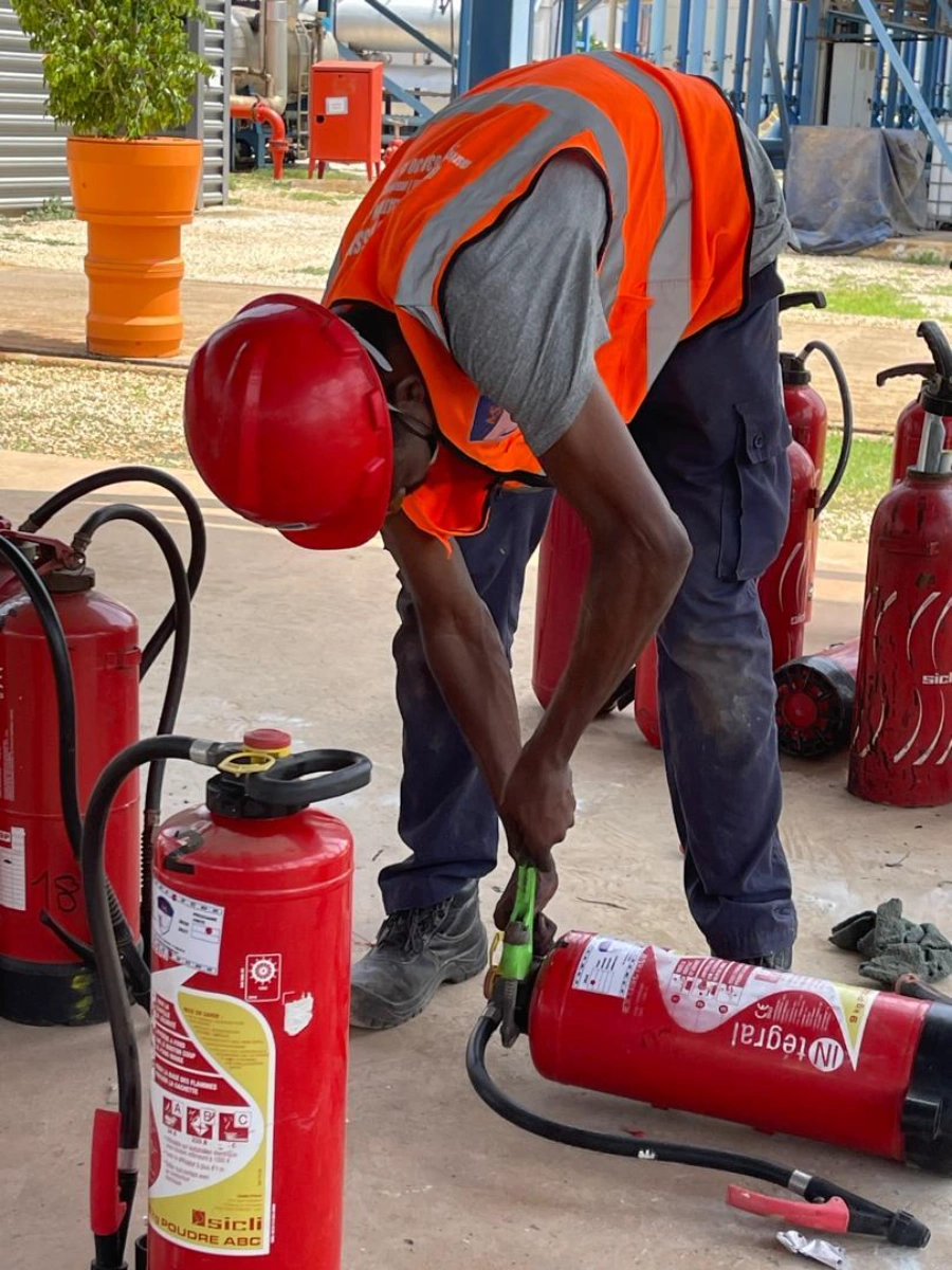 Vérification sécurité incendie : Inspection des équipements à Wärtsilä Kahone